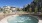 a pool in a backyard
